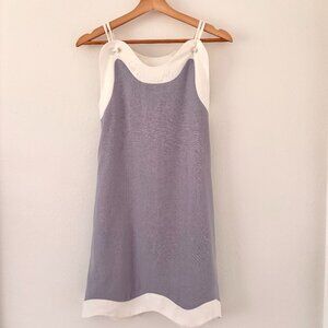 NWT Aureum Linen Wave Hem Mini Dress